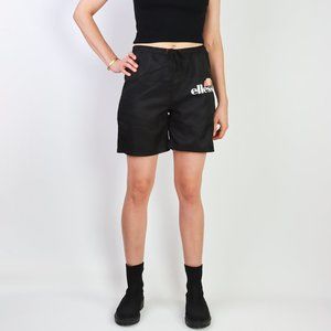 NWT Ellesse Inspired Athletic Shorts Elastic Waist Faux Logo Outdoor Athleisure